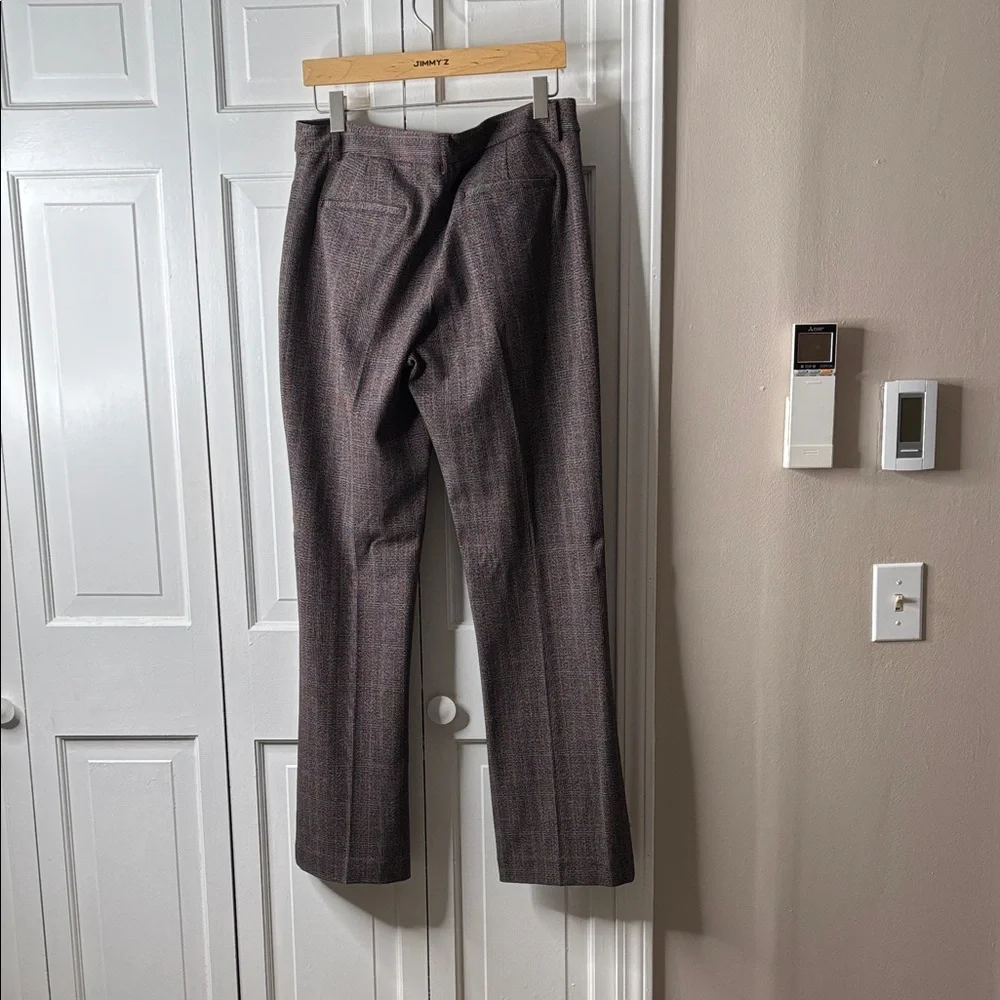 Express Women’s Brown Plaid Straight-Leg Trousers sz12R - Picture 5 of 7